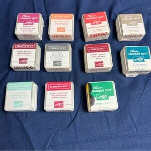 11 Classic Stampin' Spot Ink Pads, 9 New Unopened - 2 Opened